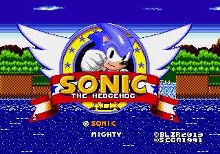 Sonic The Hedgehog AGX (First Public Release) Title Screen